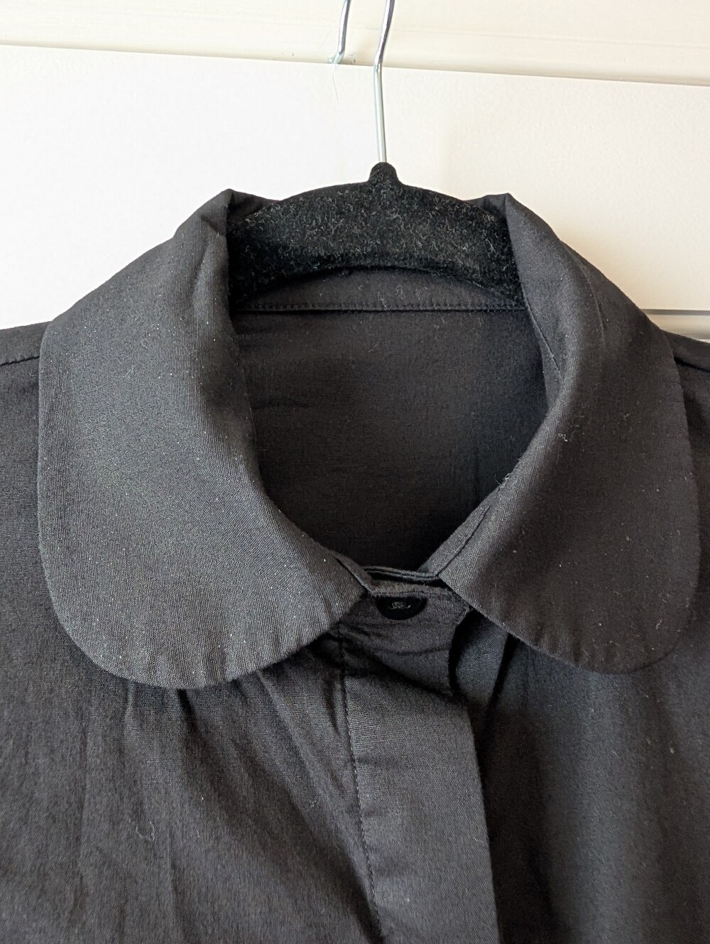 Black Short-Sleeve Button-Down Blackmilk Shirt AU Size 8 - Picture 4 of 10